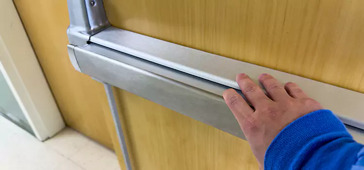 Installing a Push Bar on a Door Taber